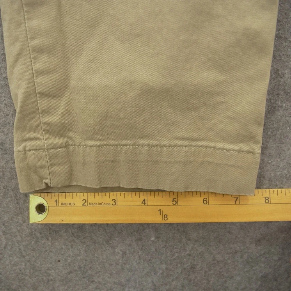 Polo Ralph Lauren Pants Mens 36 Beige Chino Flat Front Golf  Cotton Pony Logo
